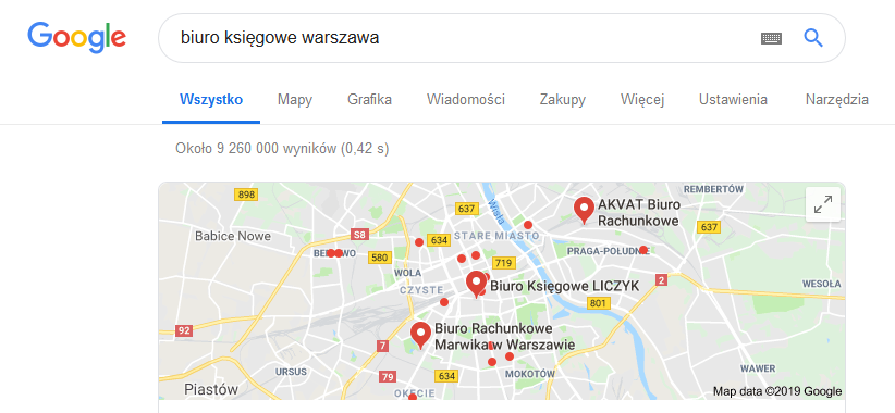 Pozycjonowanie SEO dla biur księgowych