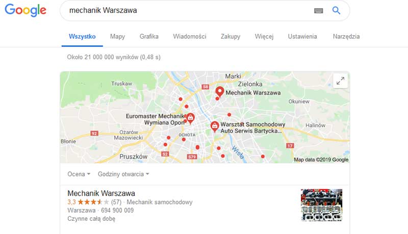 Pozycjonowanie lokalne dla warsztatów samochodowych