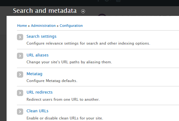 Search and metada drupal 7