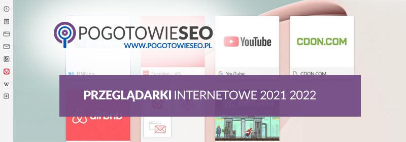 Przeglądarki internetowe 2021 2022 ranking